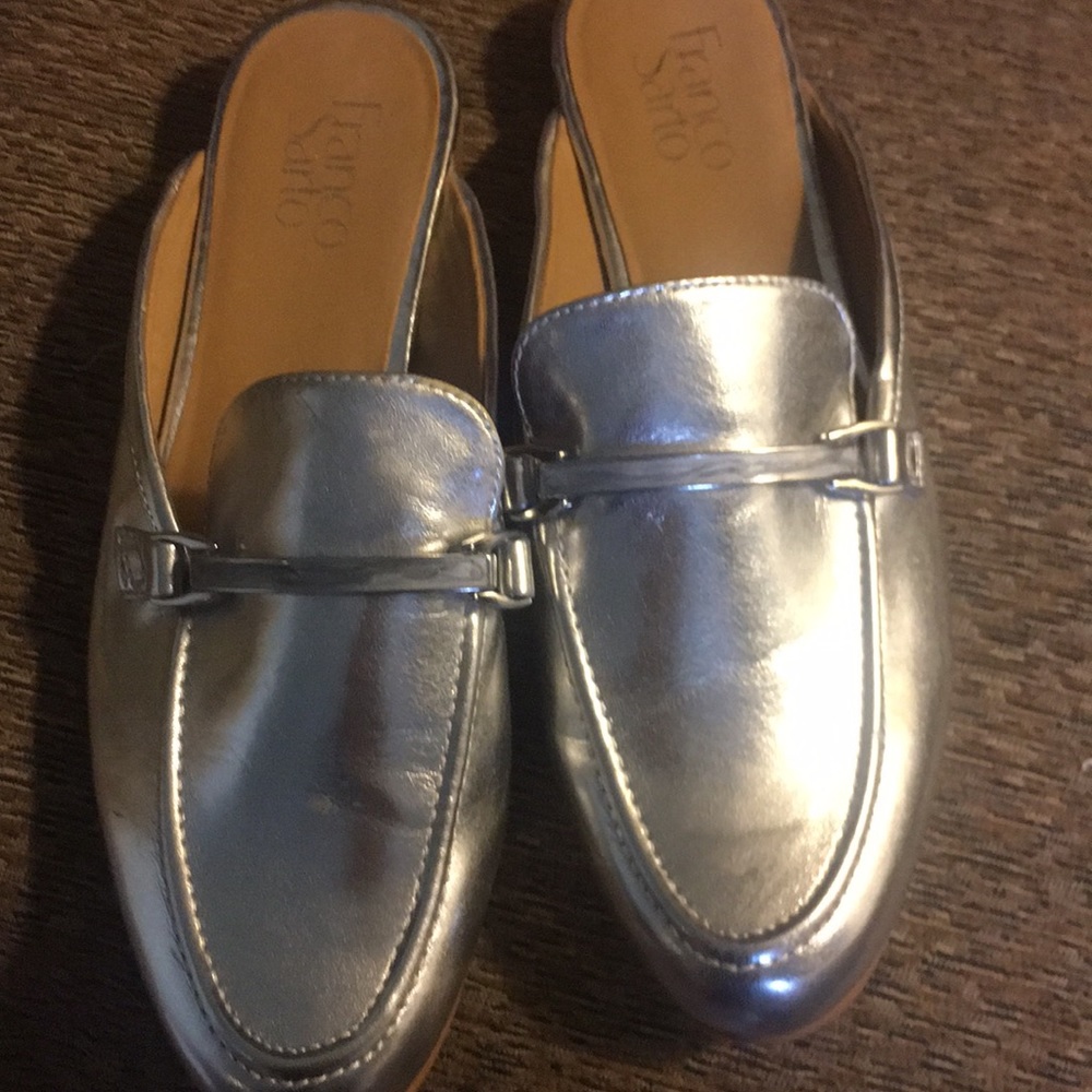Franco Sarto Gold Mules